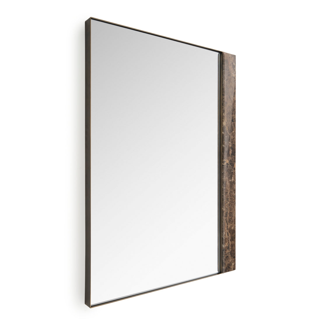 Wanover Wall Mirror Dark Brown