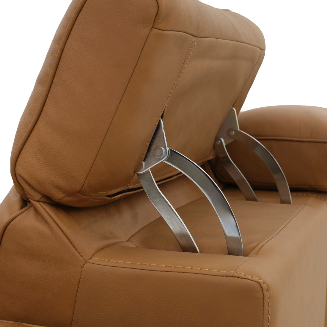 Nikolai Leather Reclining Loveseat Cognac