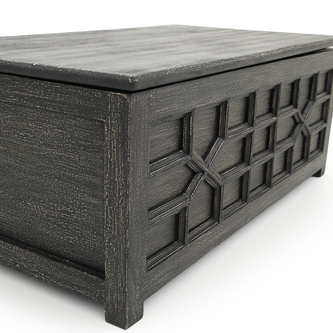 Indira Coffee Table with Storage Dark Grey