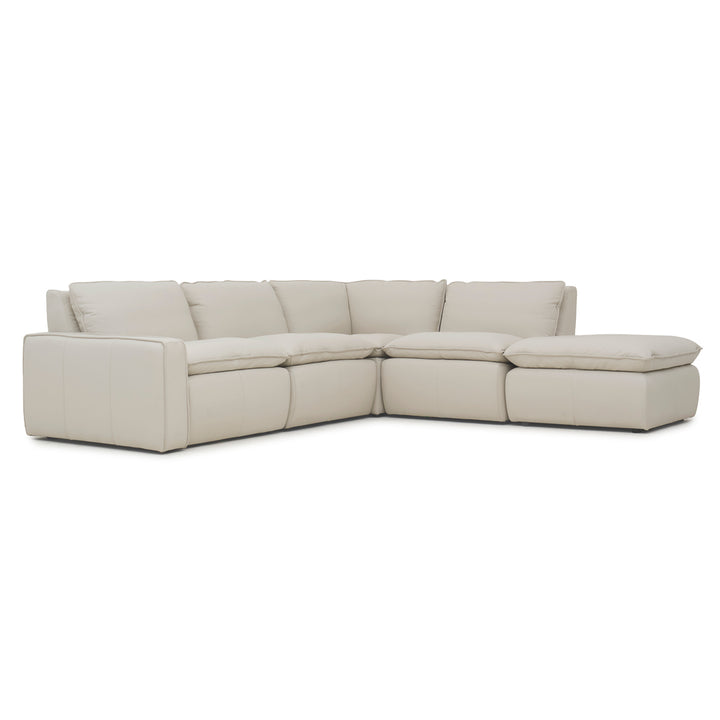 Nadyna Leather Modular Set Beige