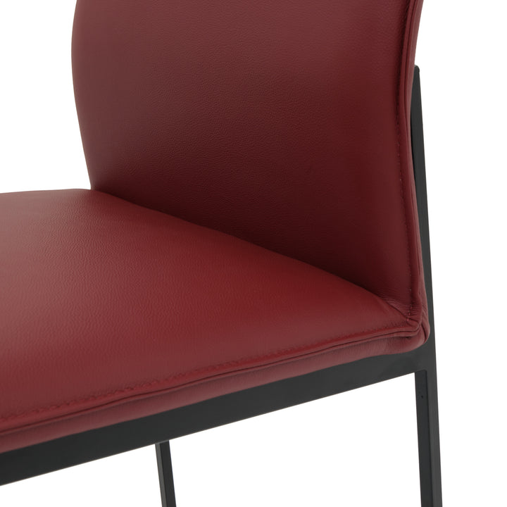 Wara Leather Chair Burgundy