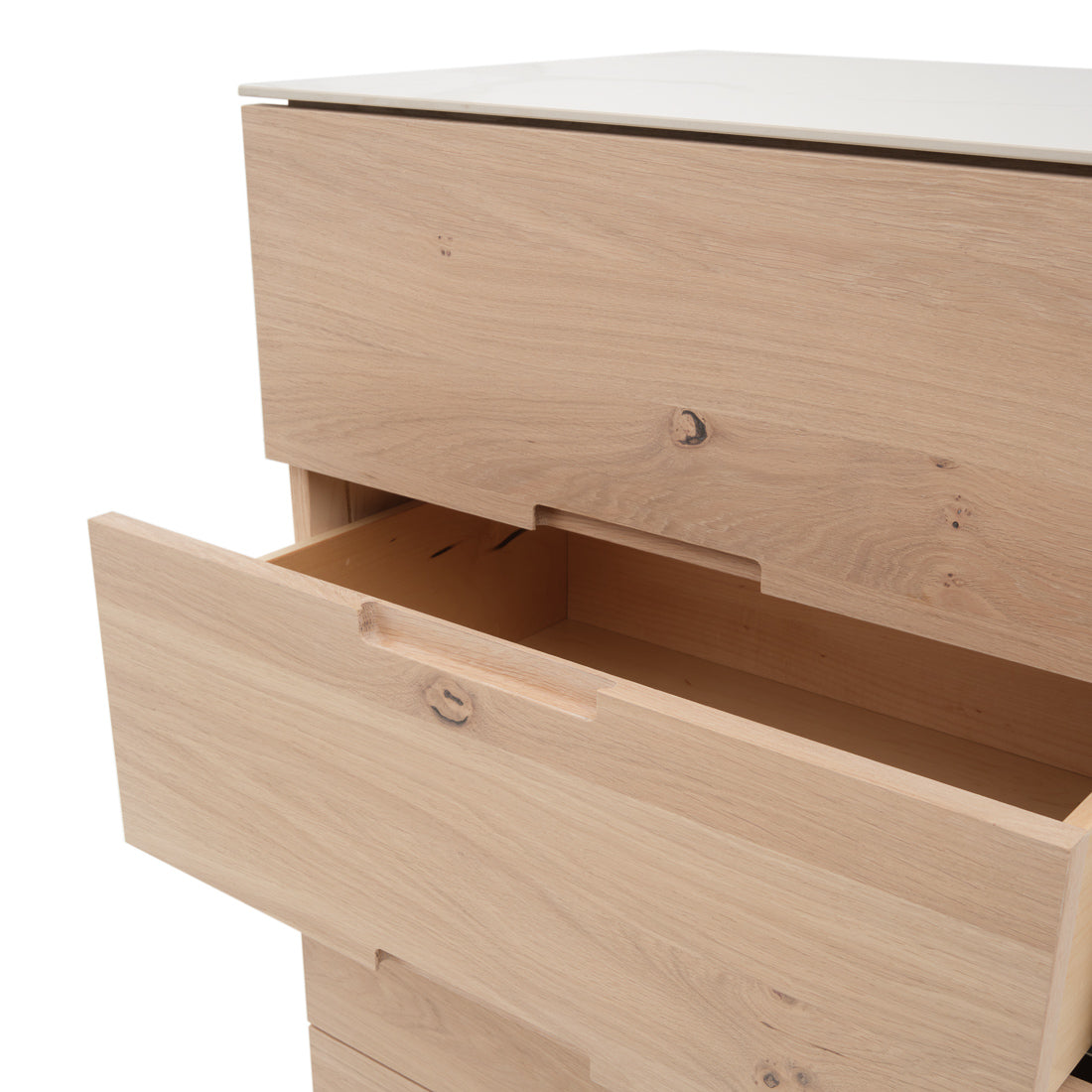 Elaina 5-Drawer Chest Light Brown