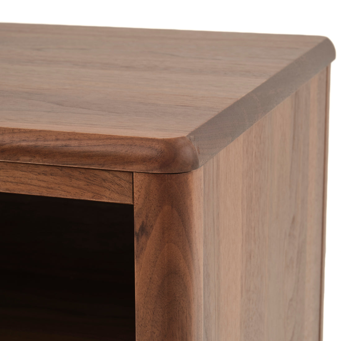 Edriana Left Nightstand Dark Brown