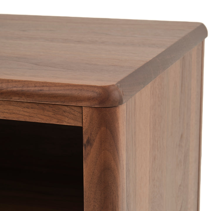Edriana Left Nightstand Dark Brown