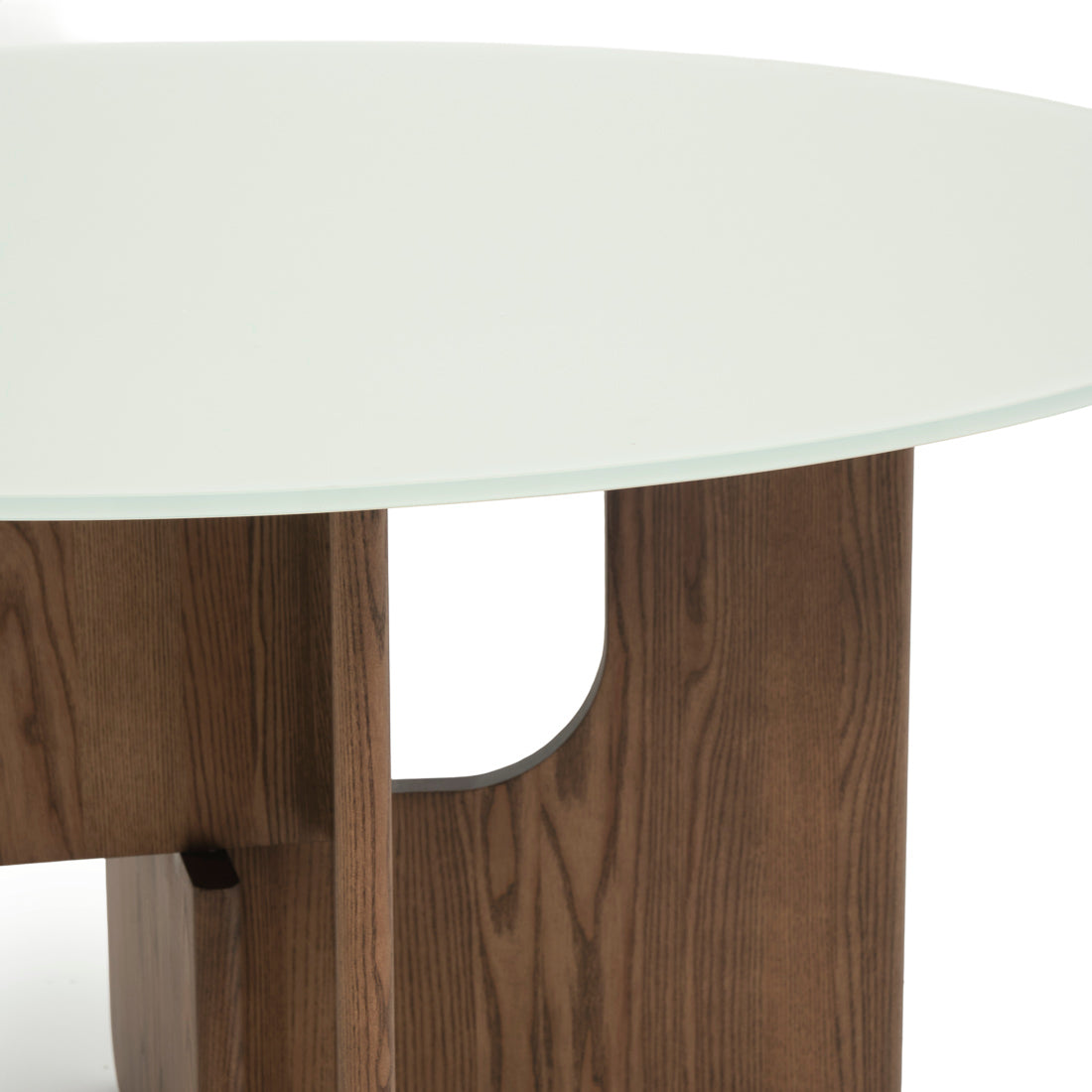 Nicolette Glass Dinette Table Beige