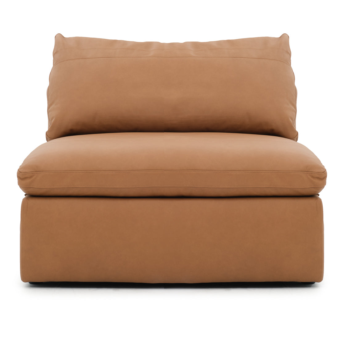 Nigella Armless Chair Cognac