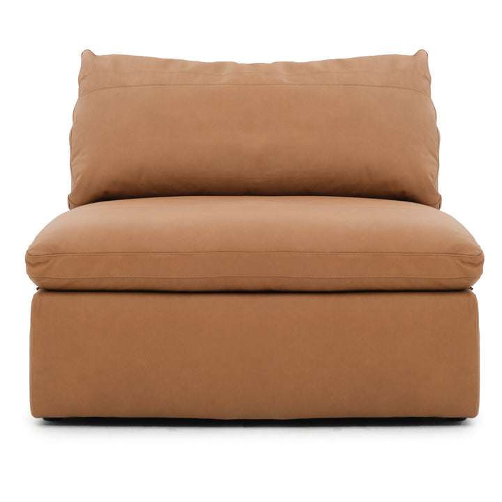 Nigella Armless Chair Cognac