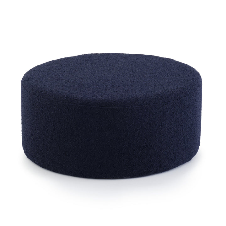 Emondi Fabric Ottoman Dark Blue