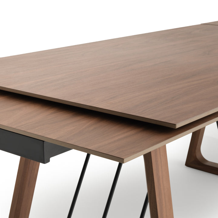 Elysa Extendable Dining Table Dark Brown