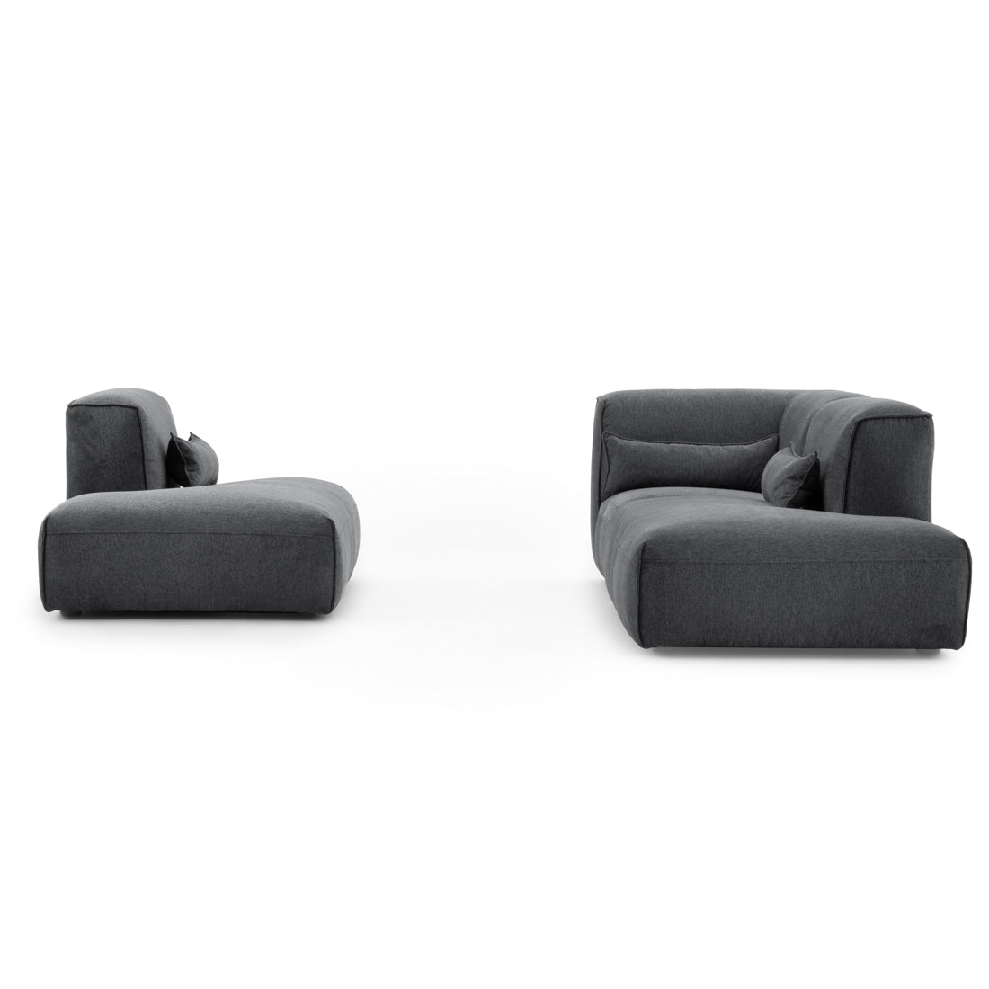 Ellemia Fabric Modular Set Dark Grey