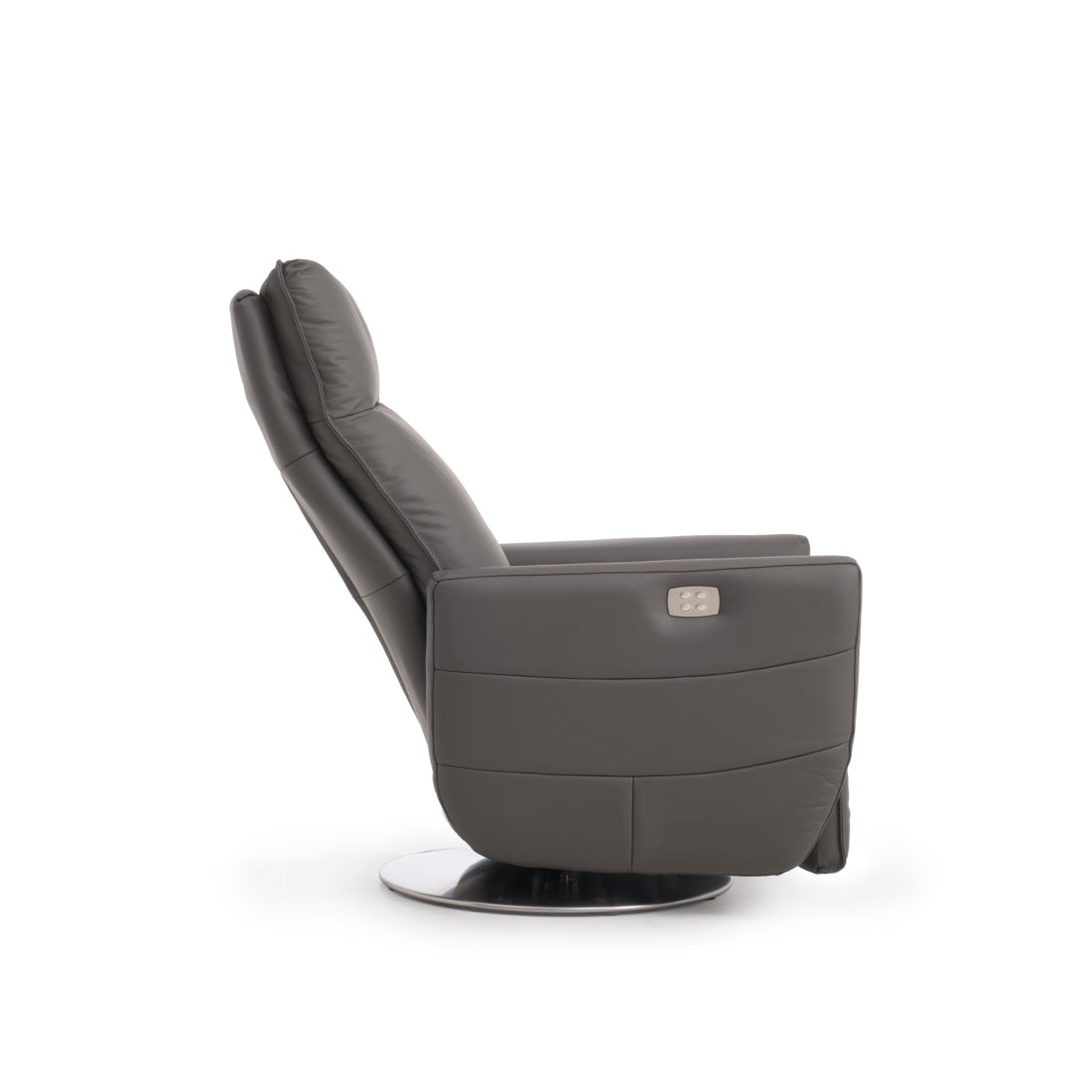 Waven Reclining Accent Chair Dark Grey