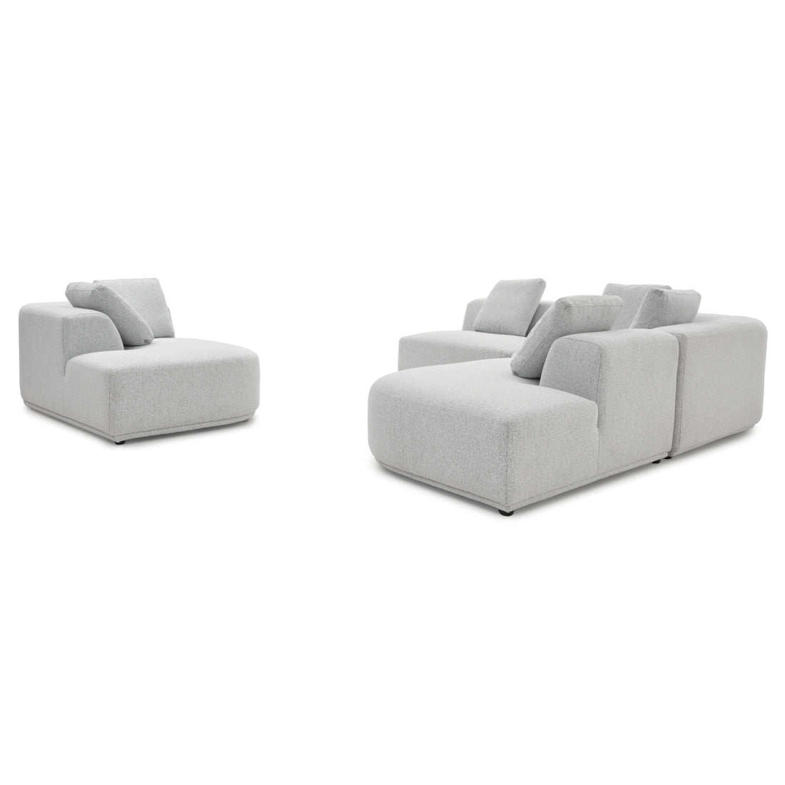 Willowdale Fabric Modular Set Light Grey