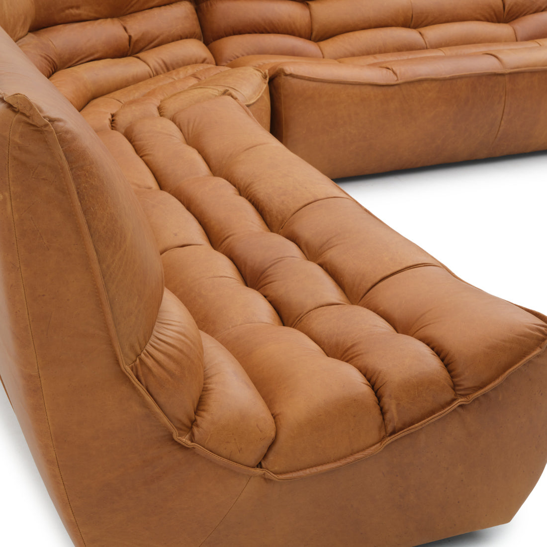 Nesto Leather Modular Set Cognac