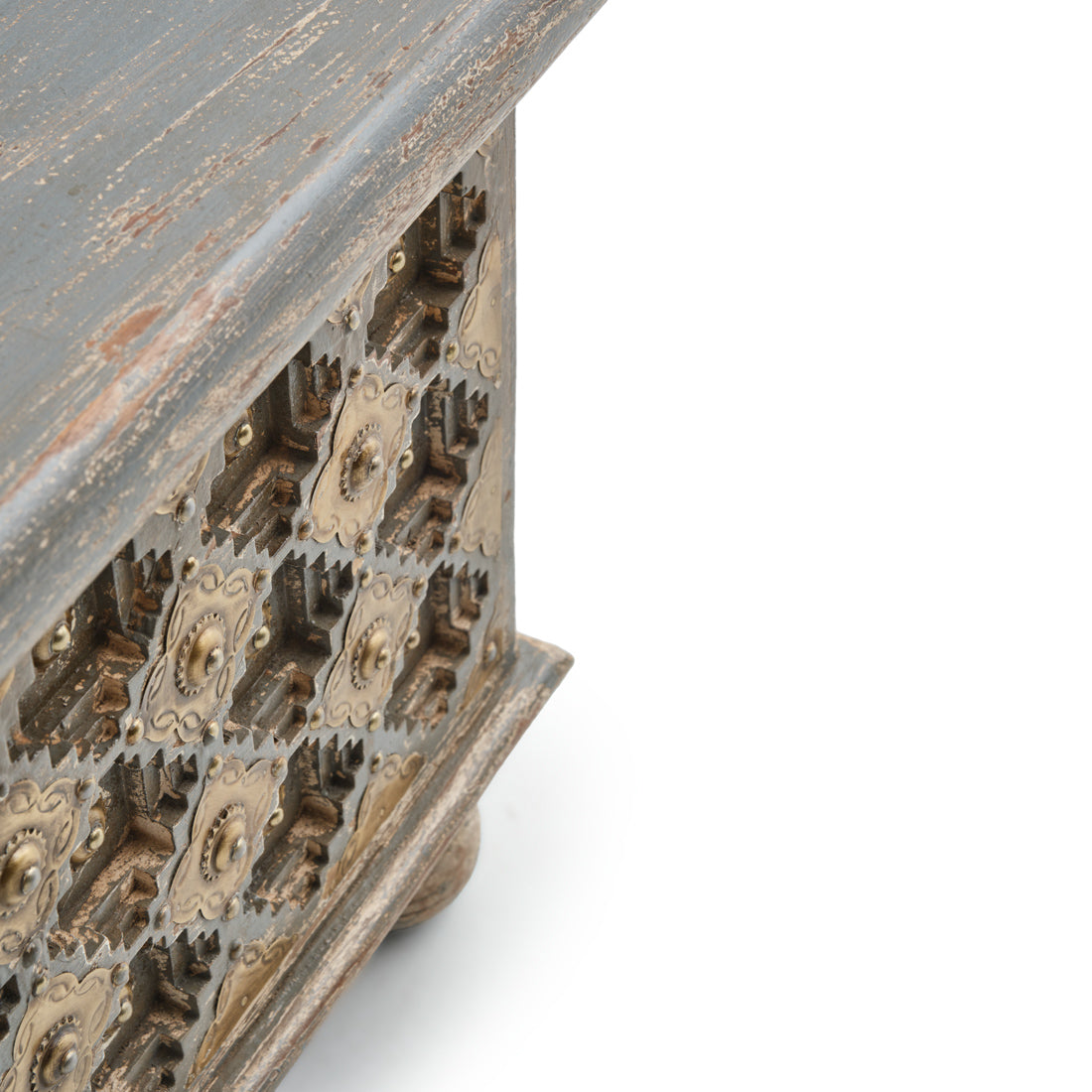 Navya Wood Accent Table Off White