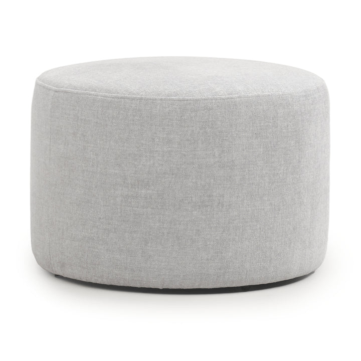 Wyle Fabric Ottoman Light Grey