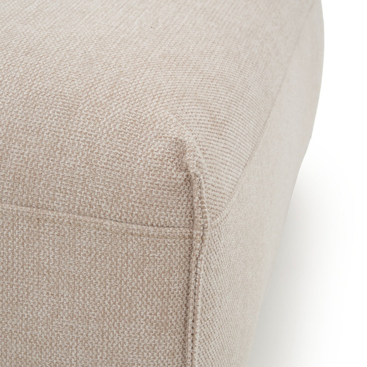 Ellemia Fabric Ottoman Beige