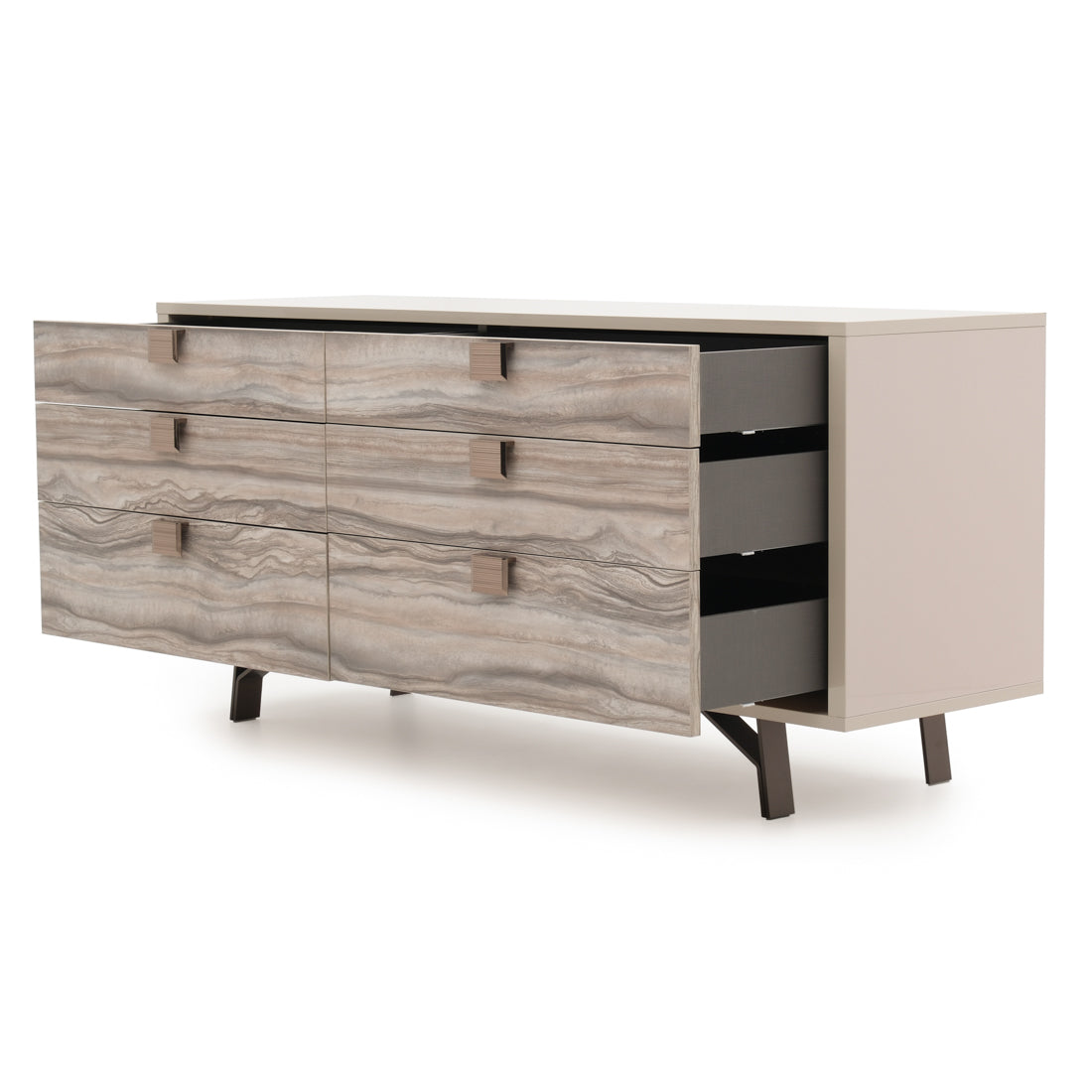 Walker 6-Drawer Dresser Beige