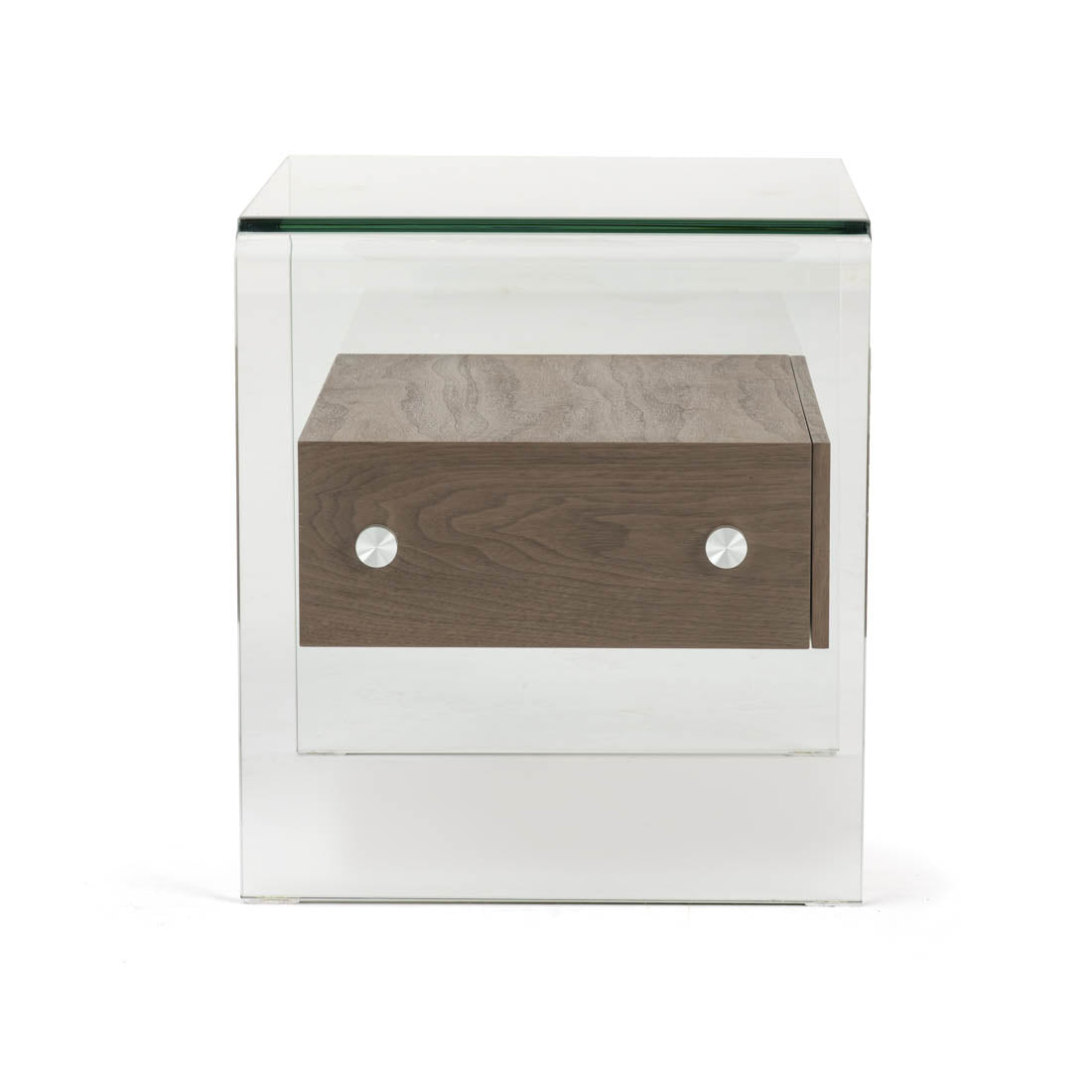 Nima Glass End Table Clear