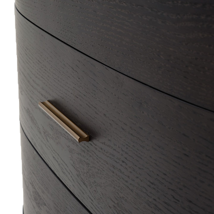Widisha 5-Drawer Chest Dark Brown