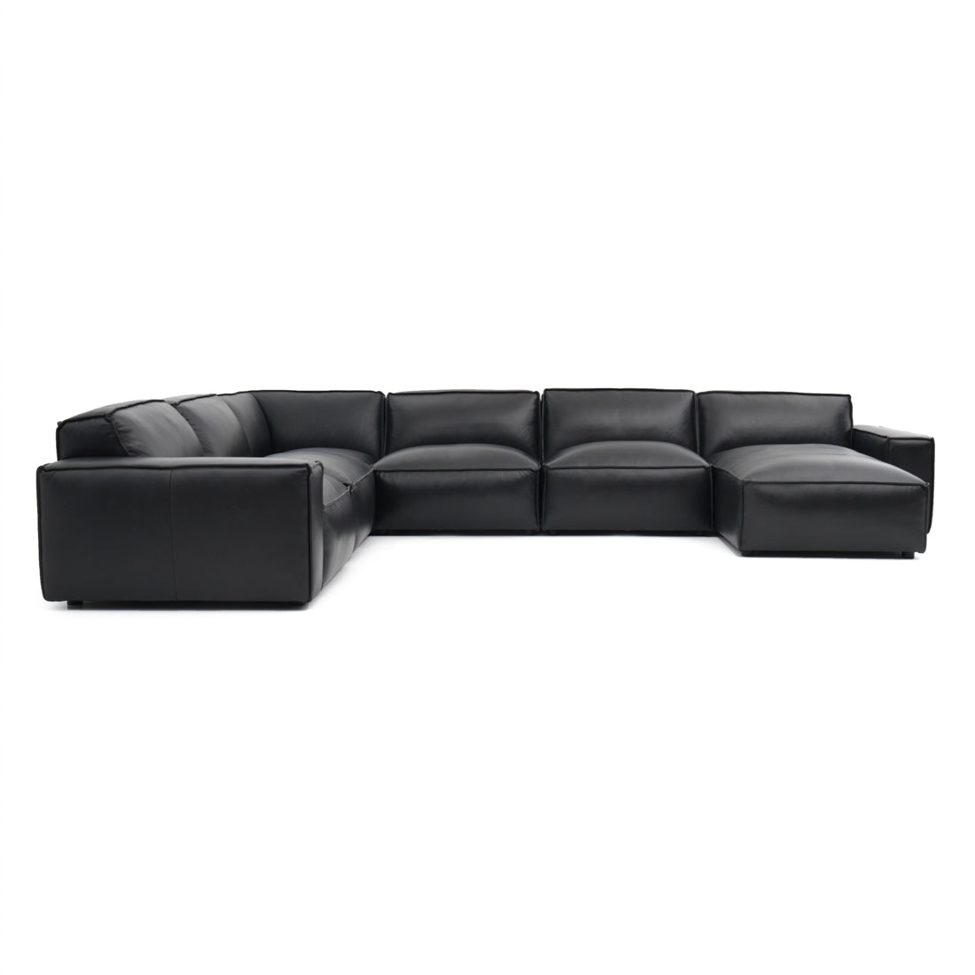 Nook Leather Modular Set Black