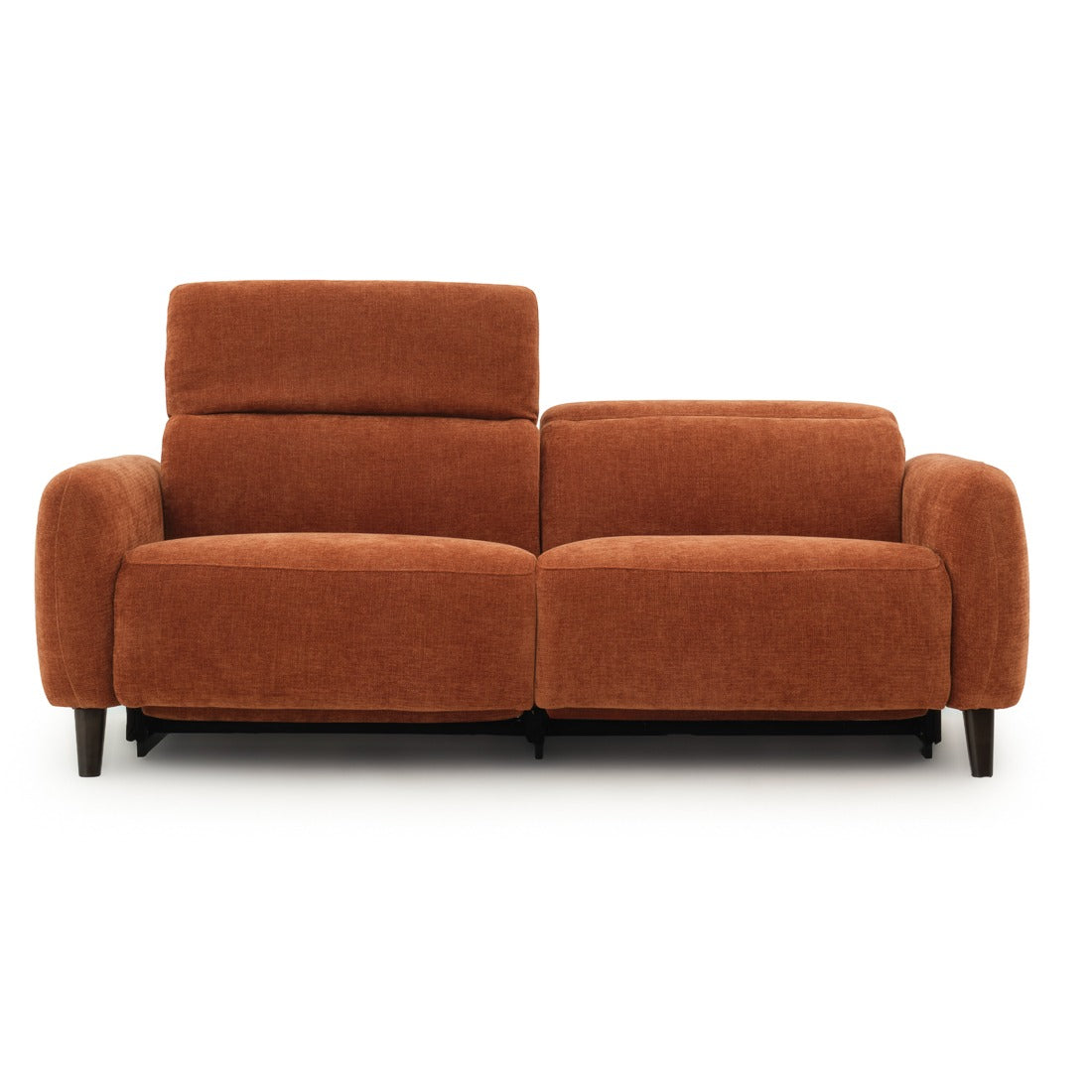 Nilani Fabric Reclining Sofa Orange
