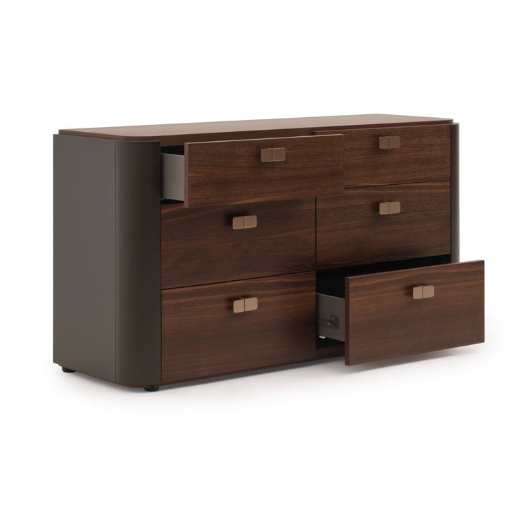 Wadena 6-Drawer Dresser Dark Brown