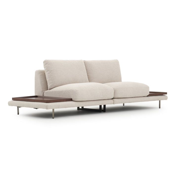 Elizabeth Armless Loveseat Beige