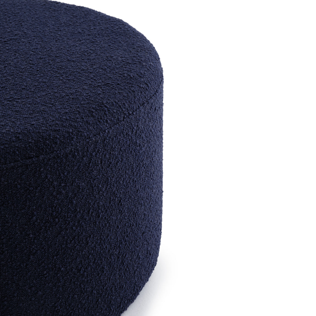 Emondi Fabric Ottoman Dark Blue