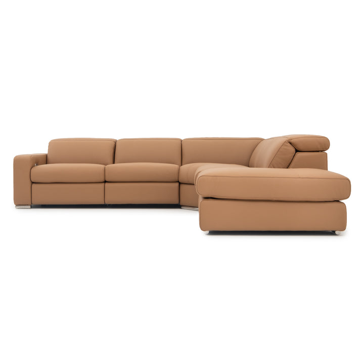 Whitmore Reclining Sectional Sofa Cognac