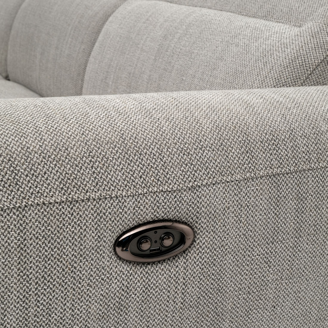 Wilnoir Reclining Sectional Sofa Light Grey
