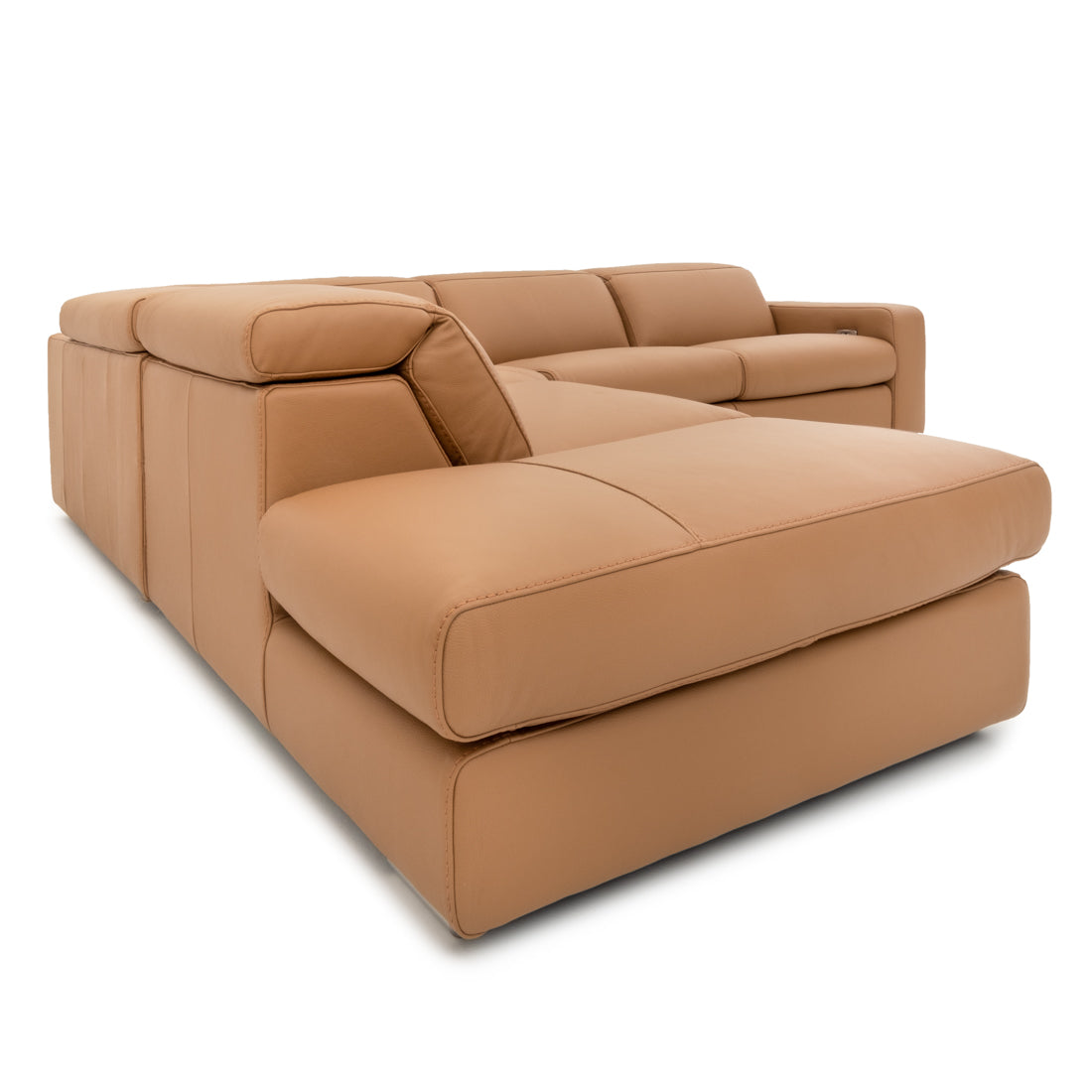 Whitmore Reclining Sectional Sofa Cognac