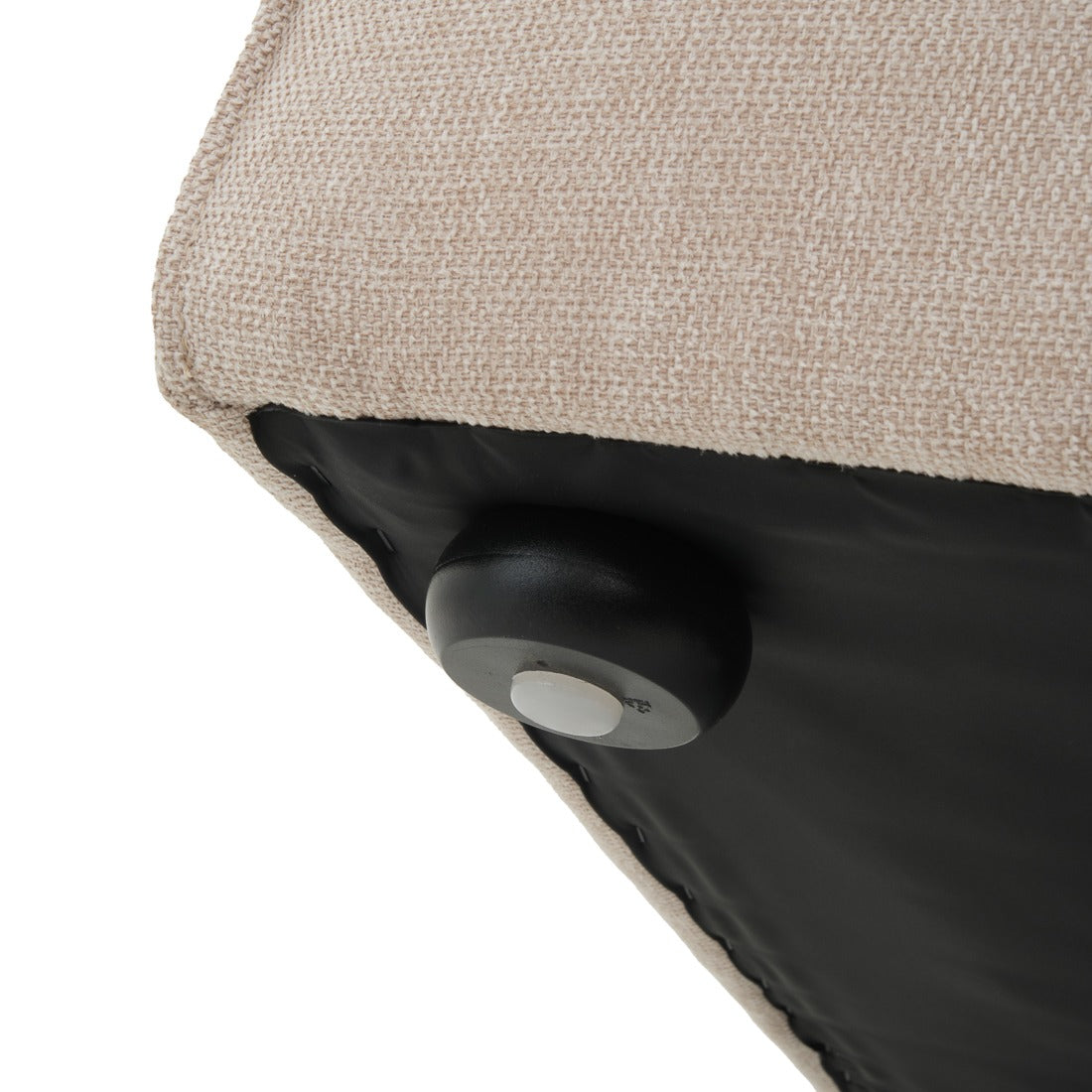 Ellemia Fabric Ottoman Beige