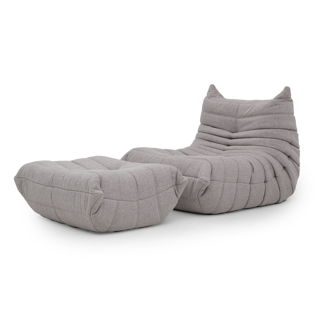 Ean Fabric Accent Chair Light Grey