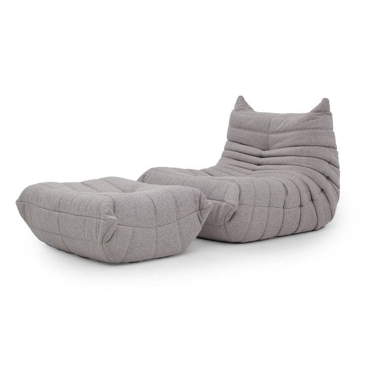 Ean Fabric Accent Chair Light Grey