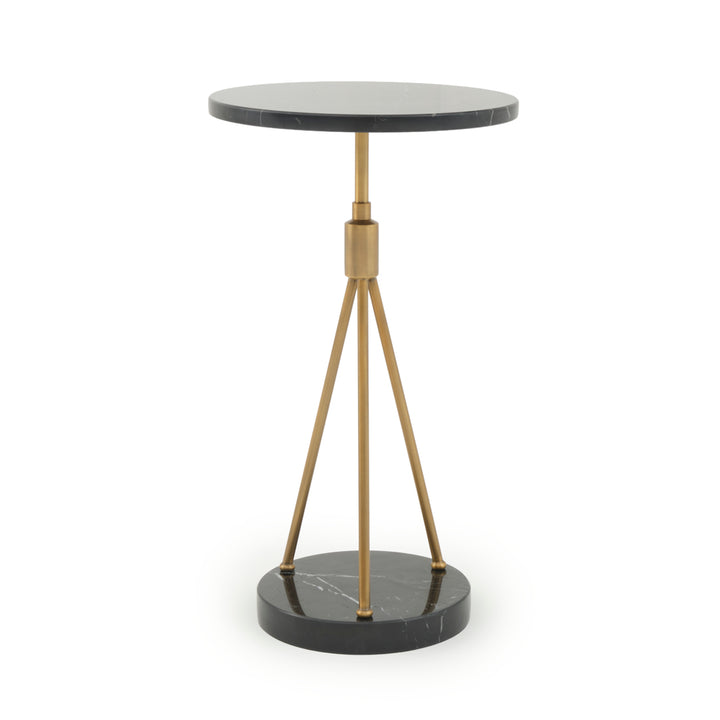 Wasaga Marble Accent Table Black
