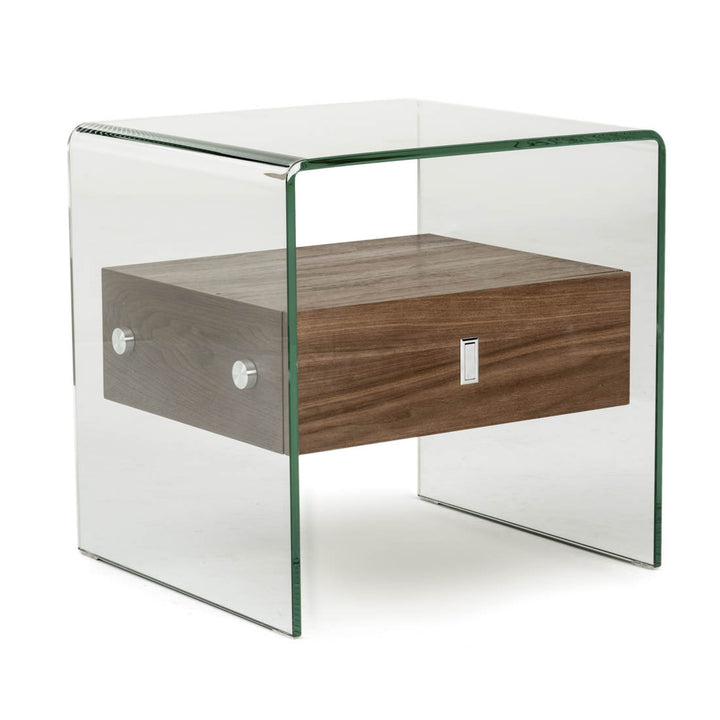 Nima Glass End Table Clear