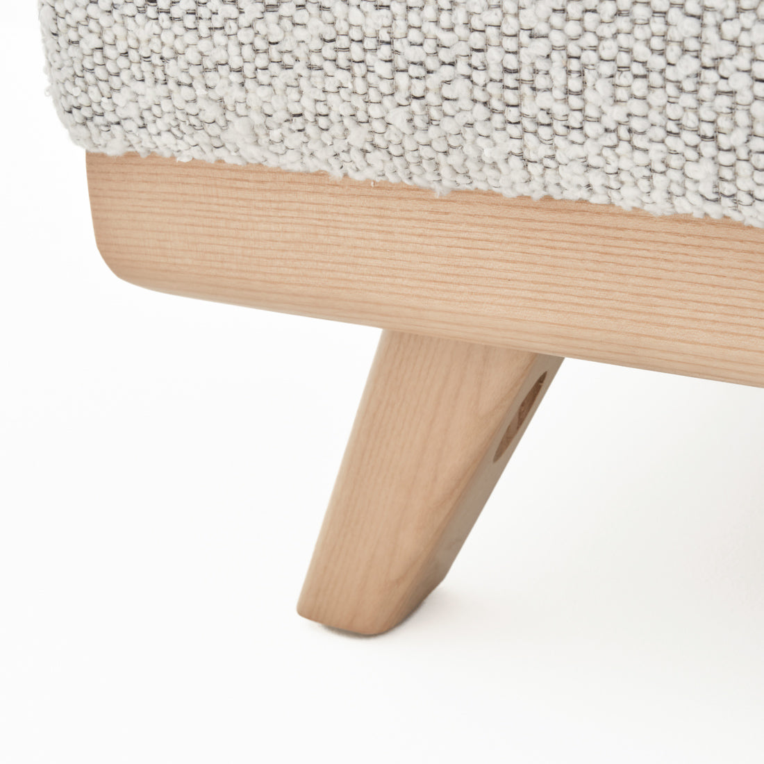 Esme Fabric Ottoman Beige