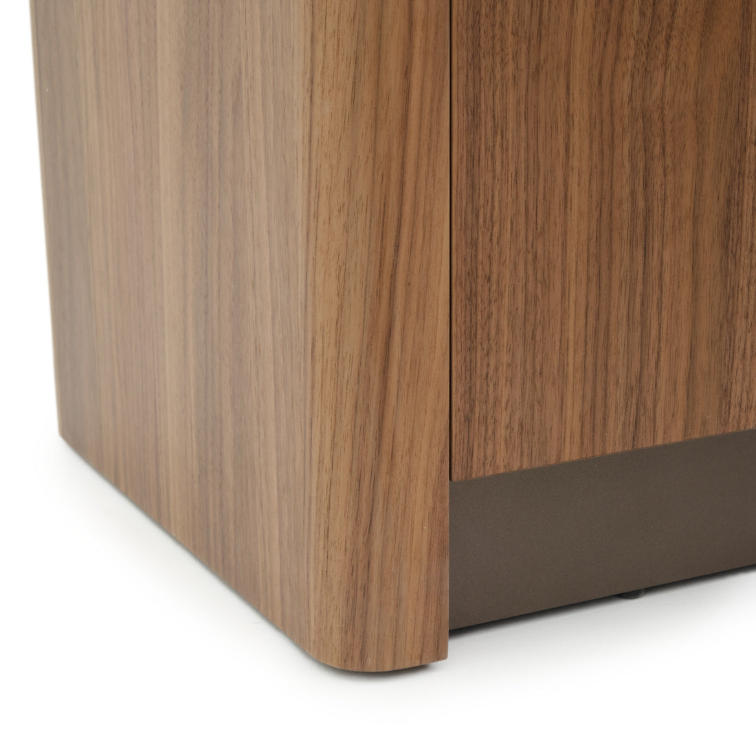 Enza Wood Bookcase Dark Brown