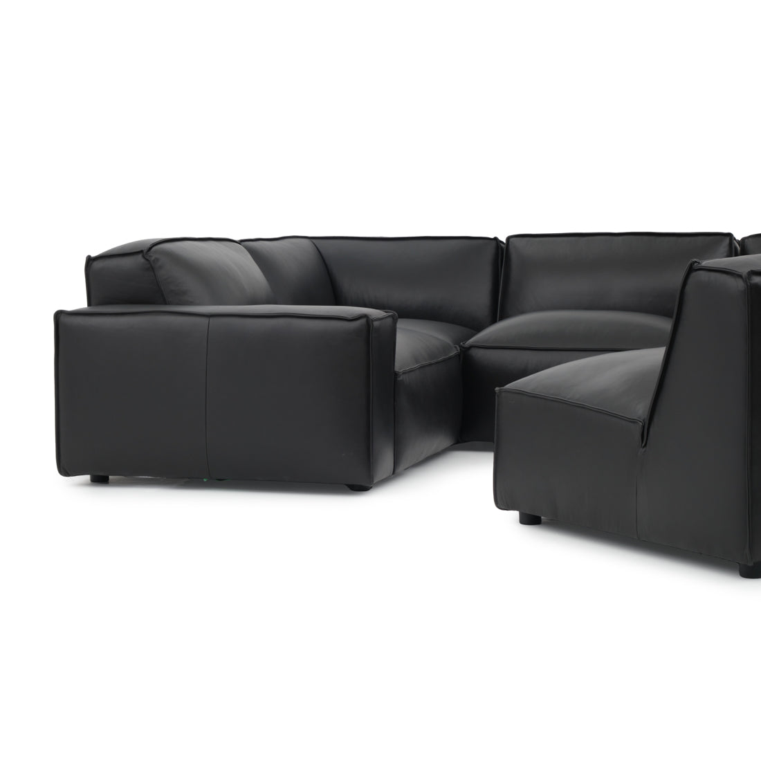 Nook Leather Modular Set Black
