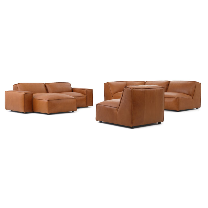 Nook Leather Modular Set Cognac