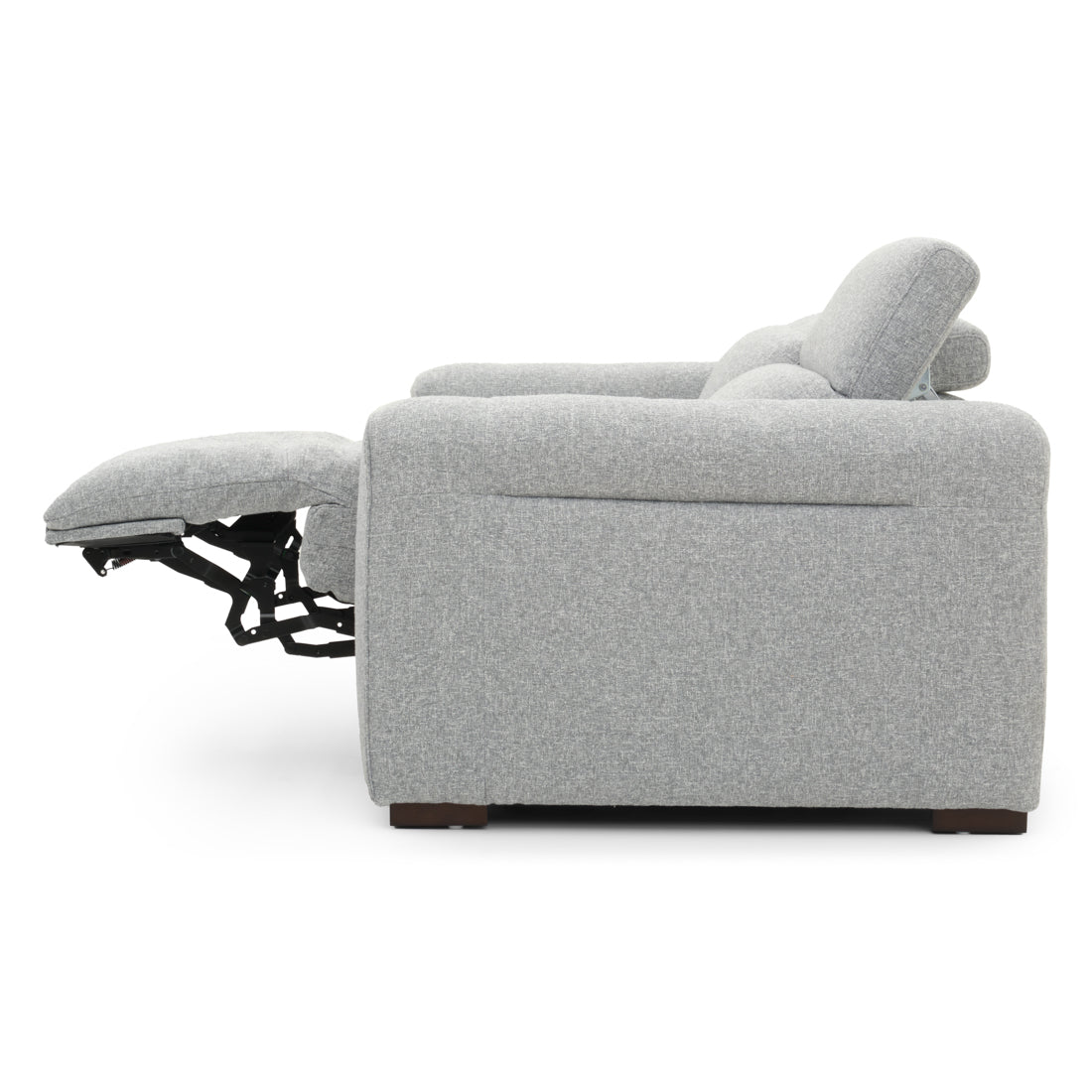 Niguel Fabric Reclining Loveseat Light Grey