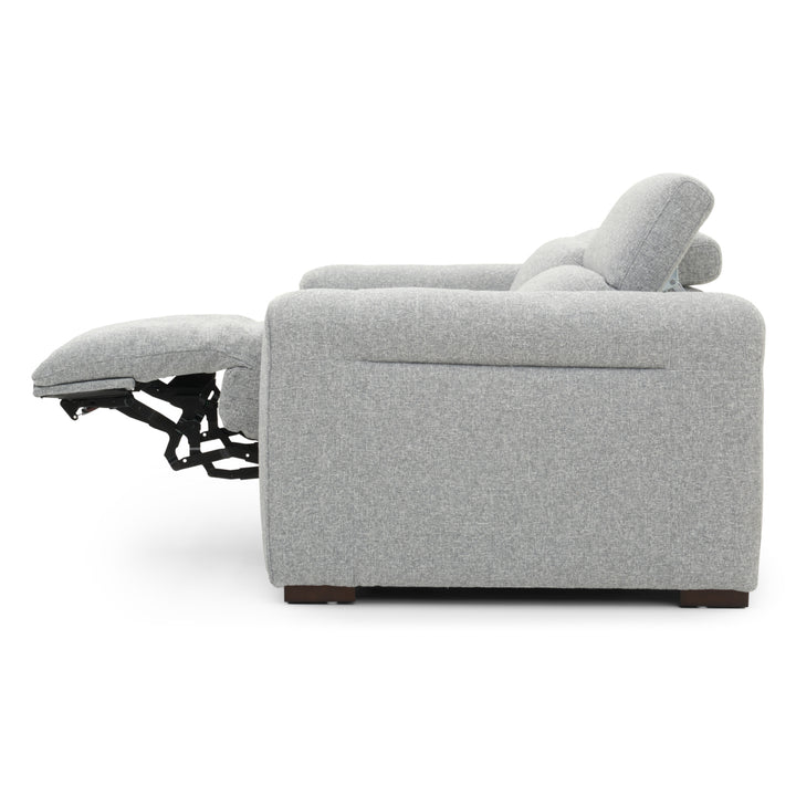 Niguel Fabric Reclining Loveseat Light Grey