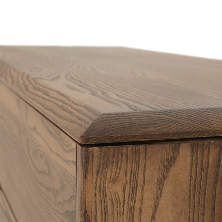 Nicolette 4-Drawer Chest Dark Brown