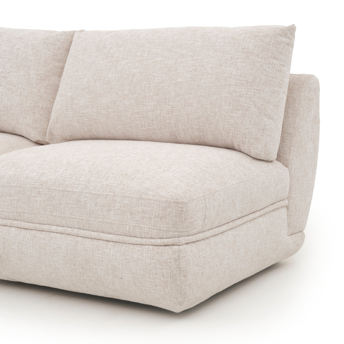 Esteli Fabric Modular Loveseat Beige