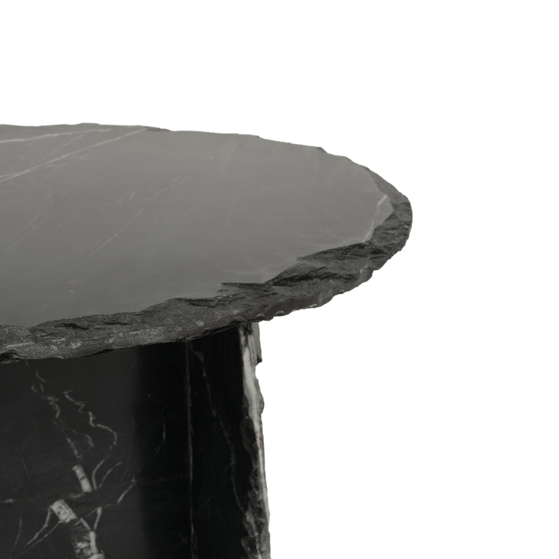 Eshma Marble Accent Table Black
