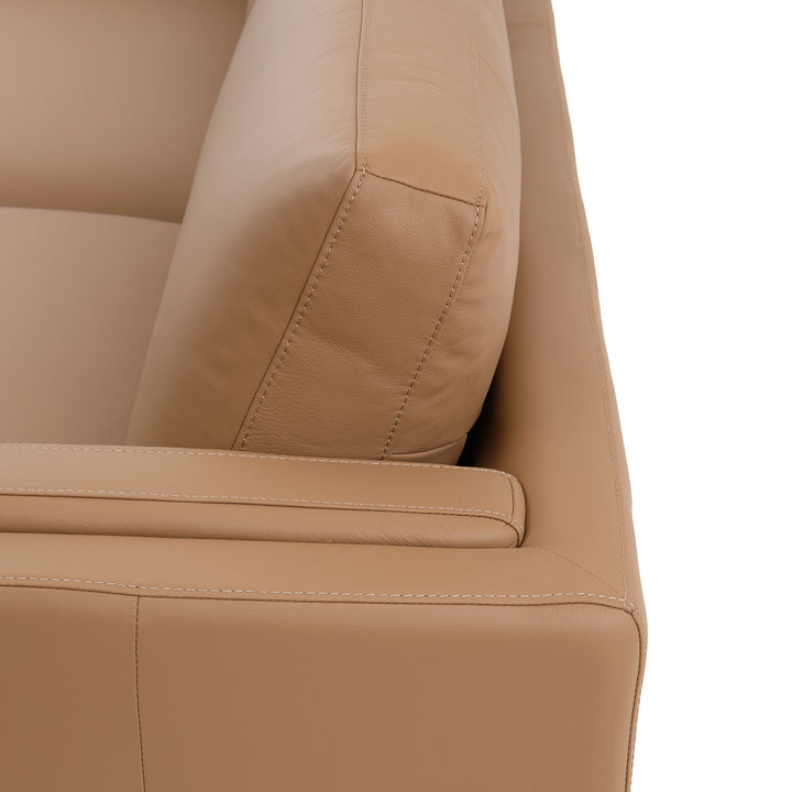 Everly Leather Sofa Cognac