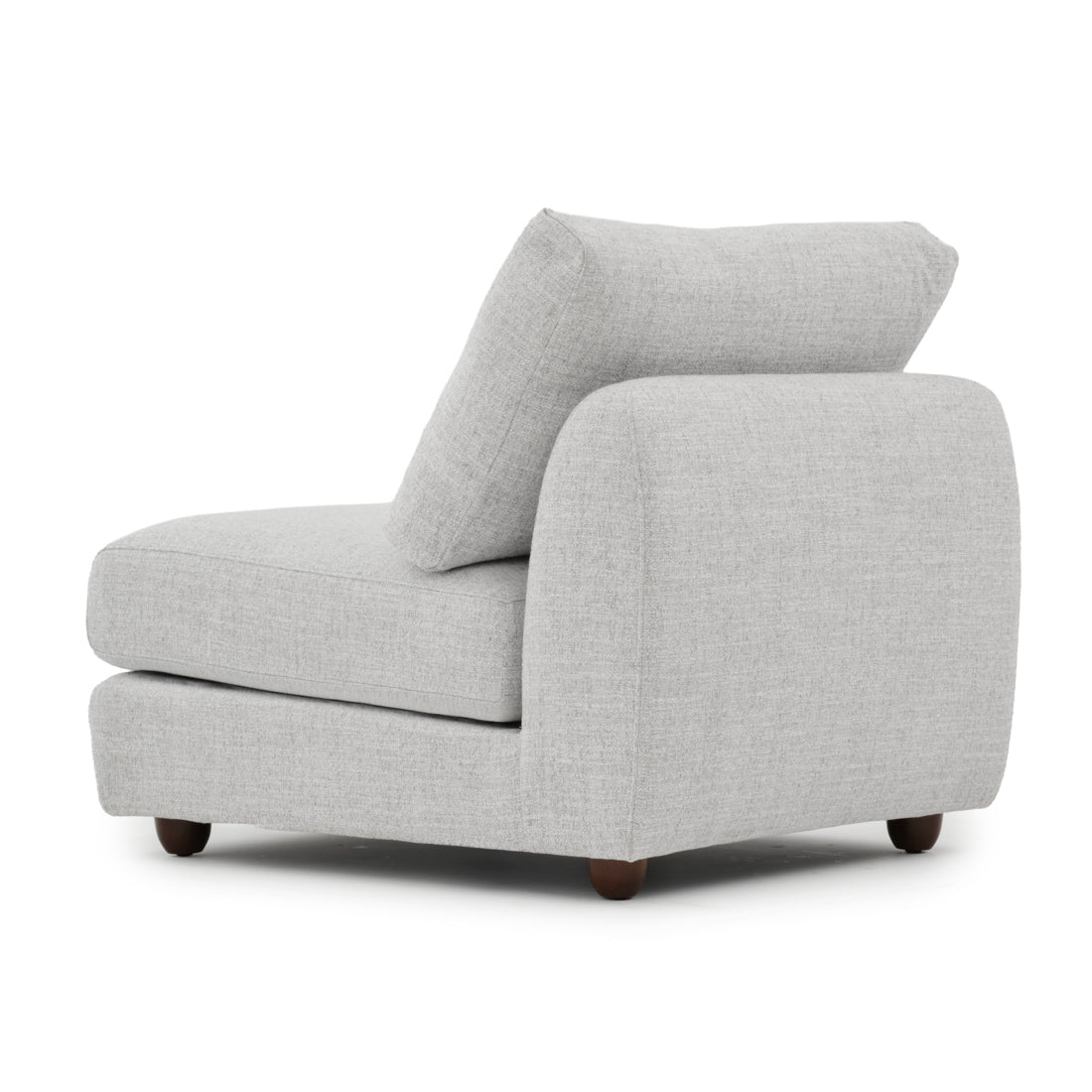 Nadal Modular Armless Chair Light Grey