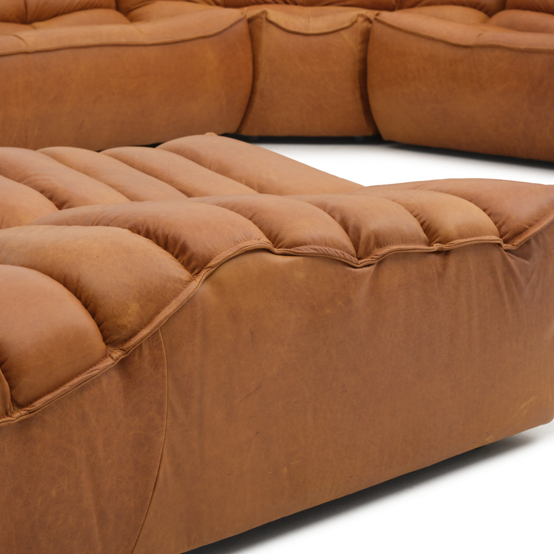 Nesto Leather Modular Set Cognac