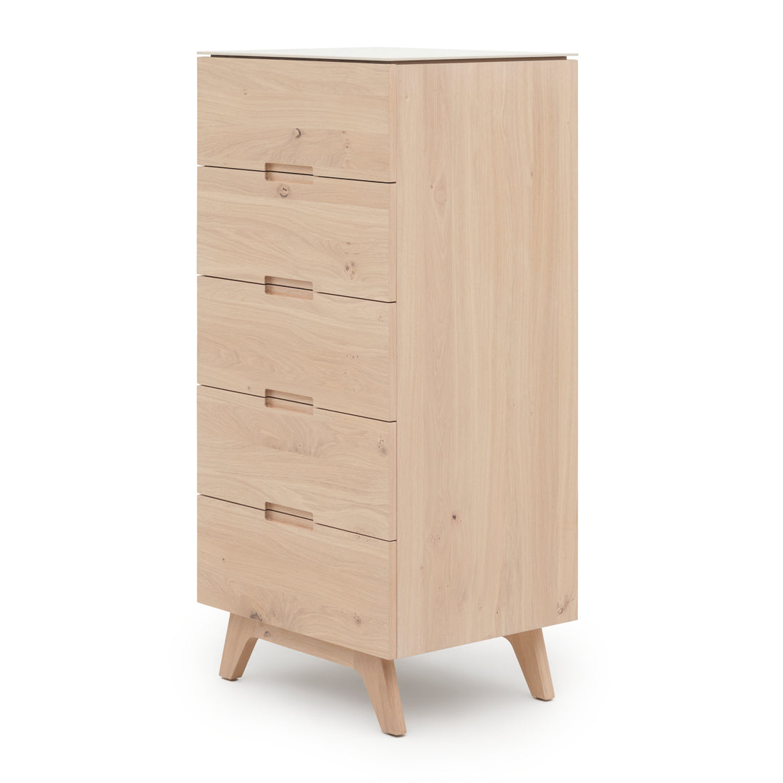 Elaina 5-Drawer Chest Light Brown