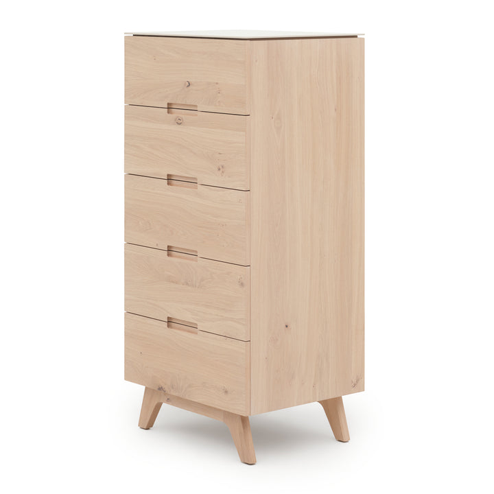 Elaina 5-Drawer Chest Light Brown